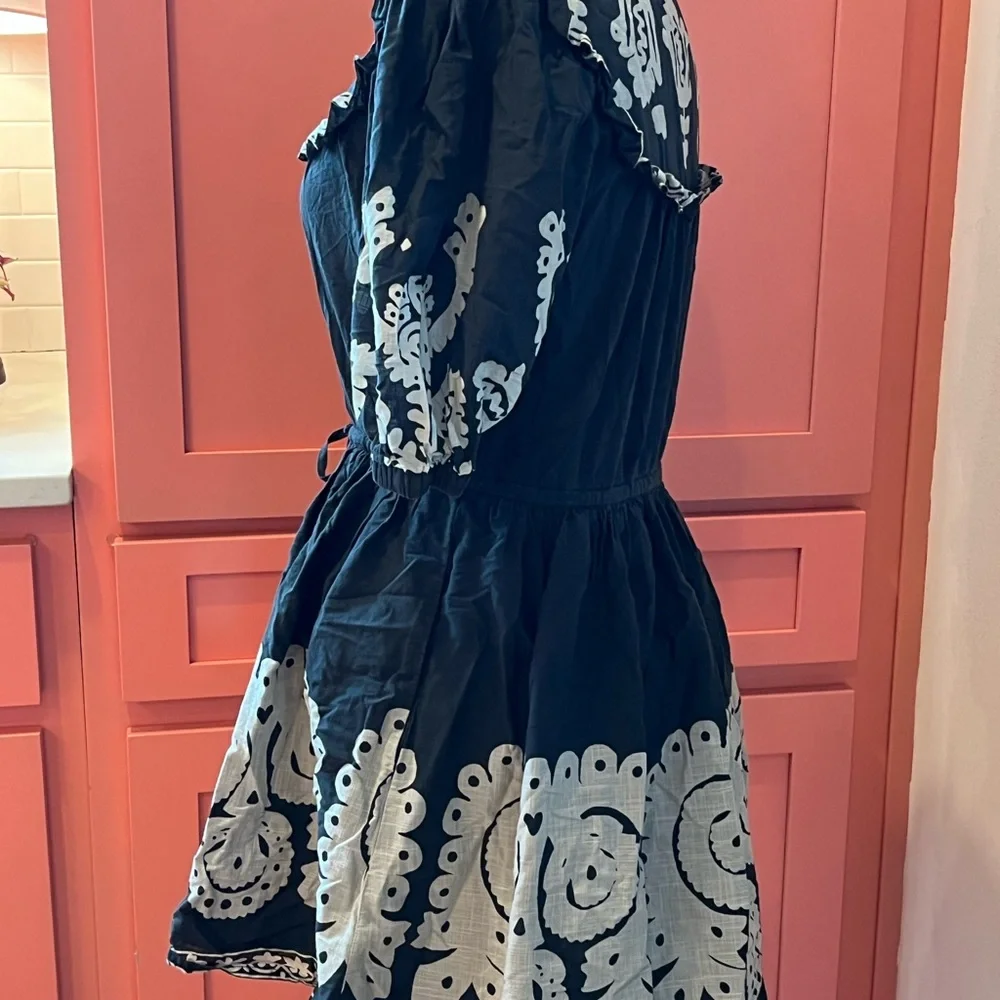 Sea New York Black and Cream Midi Dress - Picture 8 of 12